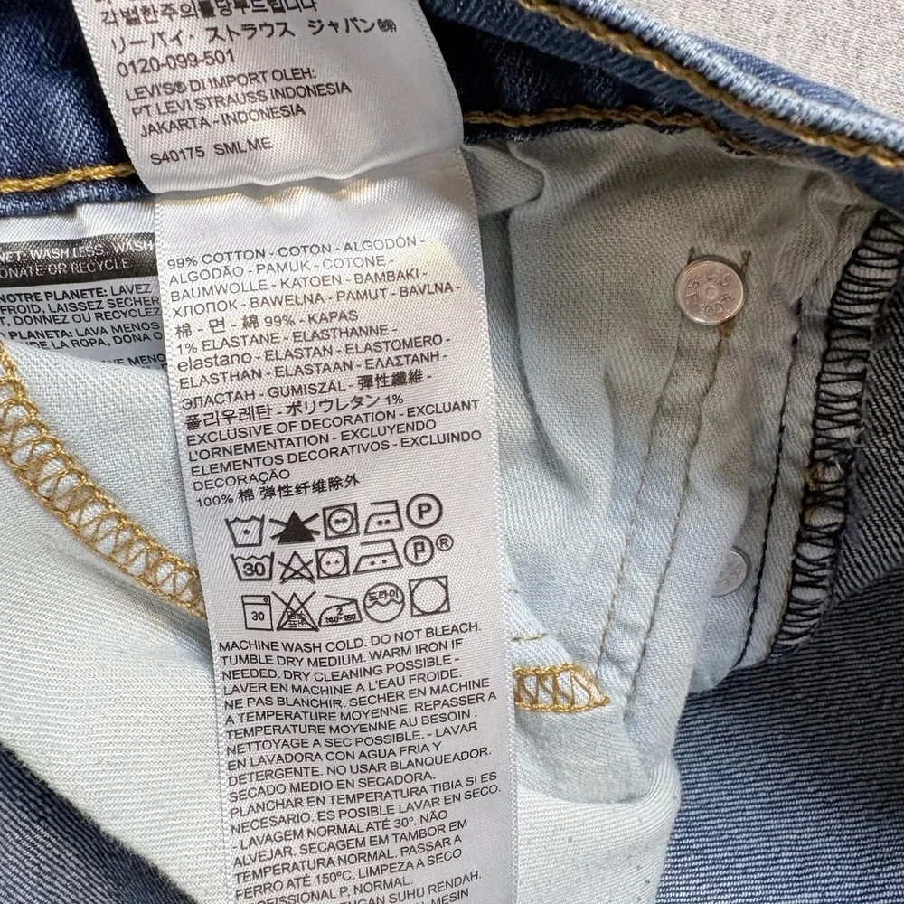 Levi's 505 Straight Leg Jeans Mens 40x32 (38x30) Blue Medium Wash Denim 
